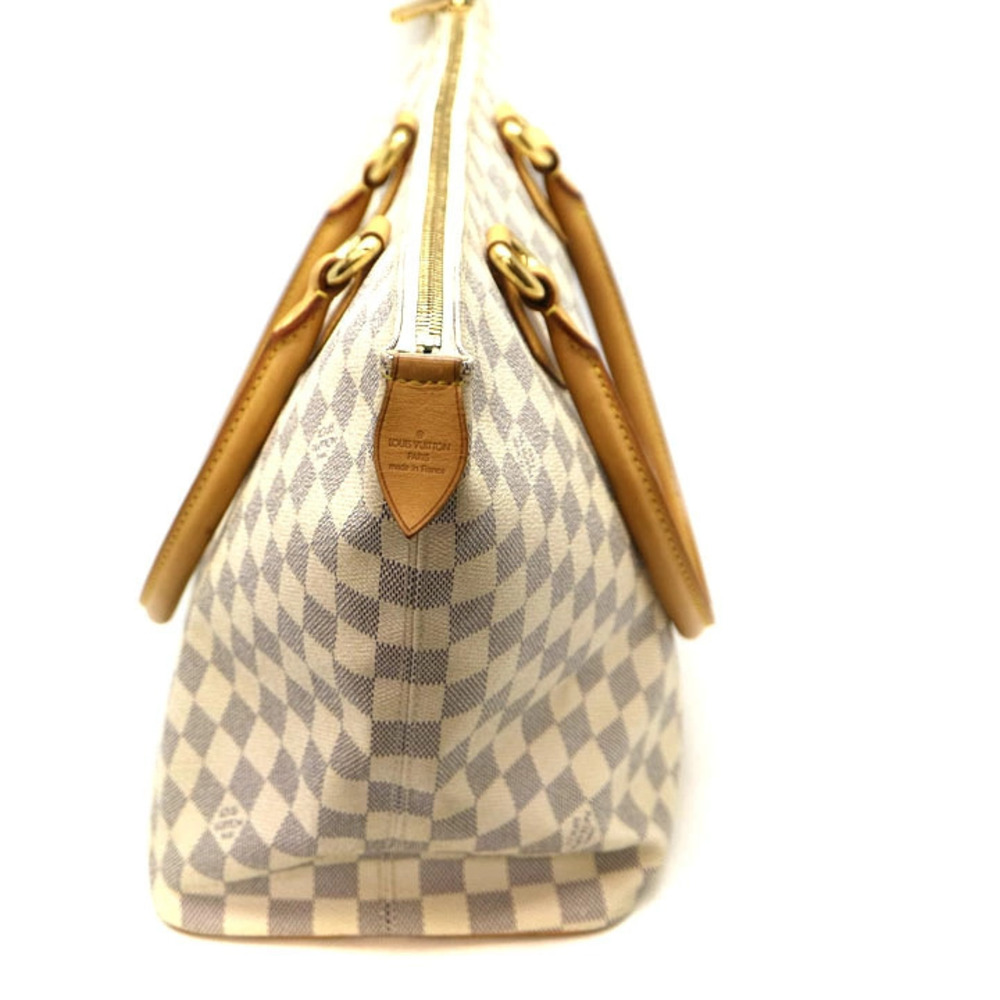 Louis Vuitton LV Canvas White Damier Saleya Tote Bag Azur - Picture 5 of 6